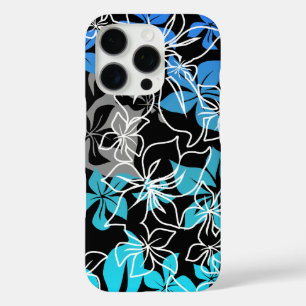 Coques iPhone 16 Pro Danser Hibiscus Hawaii Blend Floral Turq