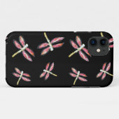 Coques Case-Mate iPhone Danser l'art des insectes Dragonine rose (Dos (Horizontal))