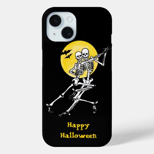 Coques Case-Mate iPhone Danser Skeleton Couple sous une Pleine lune (Verso)