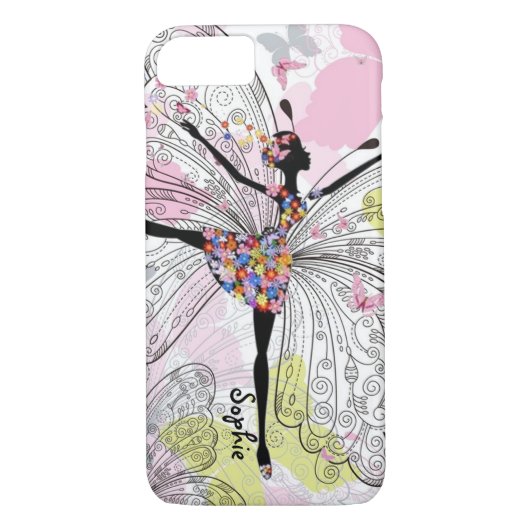Coques Case-Mate iPhone Danseur avec des papillons (Dos)