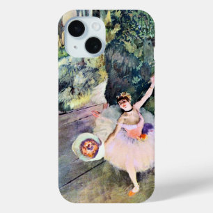 Coque Pour iPhone 15 Danseur avec un bouquet de fleurs d'Edgar Degas