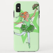 Coques Case-Mate iPhone Danseur danseuse ballerine rouge cheveux vert (Dos)