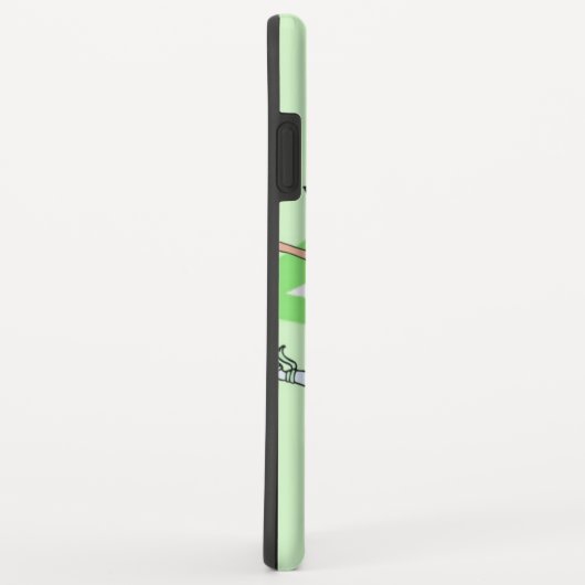 Coques Case-Mate iPhone Danseur danseuse ballerine rouge cheveux vert (Dos/Droite)