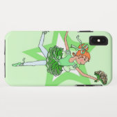 Coques Case-Mate iPhone Danseur danseuse ballerine rouge cheveux vert (Dos (Horizontal))