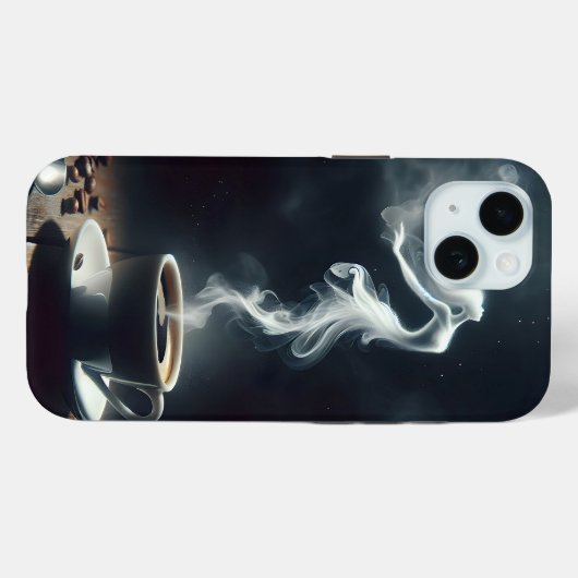 Coques Case-Mate iPhone Danseur En Vapeur Dans Le Café (Verso (horizontal))