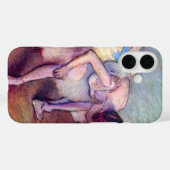Coques Case-Mate iPhone Danseuse assise par Edgar Degas, Art de ballet vin (Verso (horizontal))