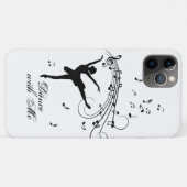 Coques Case-Mate iPhone Danseuse de ballet dansant avec des notes de musiq (Dos (Horizontal))
