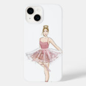 Coques Case-Mate iPhone danseuse de ballet, sketch de mode, (Verso)