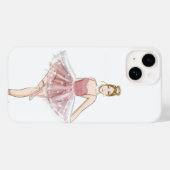 Coques Case-Mate iPhone danseuse de ballet, sketch de mode, (Verso (horizontal))