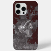 Coques Case-Mate iPhone Dark Academia Floral Still Life Bourgogne (Verso)