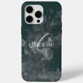 Coques Case-Mate iPhone Dark Academia Floral Still Life Green (Verso)