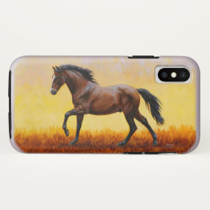 Coque Case-Mate Pour iPhone Dark Bay Stallion Horse Galloping