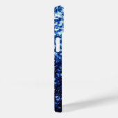 Coques Case-Mate iPhone Dark Blue deep shiny faux glitter sparkles (Verso / Droite)