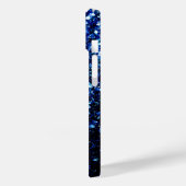 Coques Case-Mate iPhone Dark Blue deep shiny faux glitter sparkles (Verso / Gauche)
