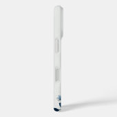 Coques Case-Mate iPhone Dark Blue Flowers  (Verso / Droite)