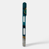Coques Case-Mate iPhone Dark Blue, Green & Gold (Verso / Droite)
