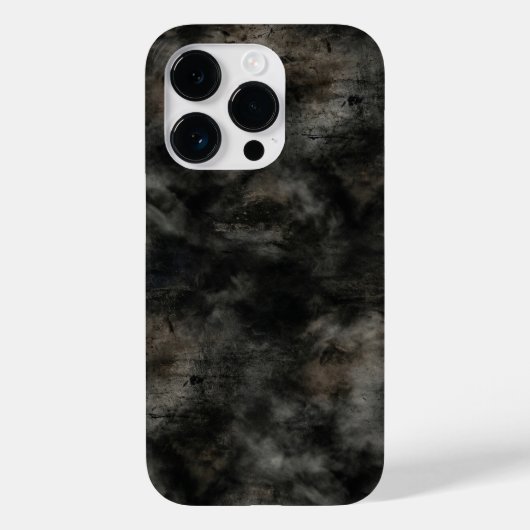 Coques Case-Mate iPhone Dark Charcoal Smoke Grunge Texture iPhone Case (Verso)