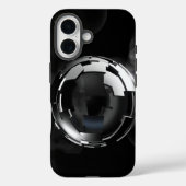 Coques Case-Mate iPhone Dark Chrome Orb – Ultra-Premium Futuristic Aesthet (Verso)