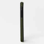 Coques Case-Mate iPhone Dark olive textured (Dos/Gauche)