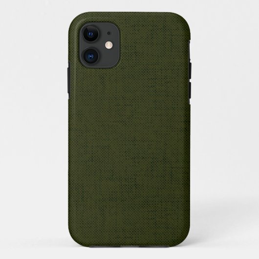Coques Case-Mate iPhone Dark olive textured (Dos)