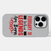 Coques Case-Mate iPhone Date personnalisée Anniversaire Les légendes sont  (Verso (horizontal))