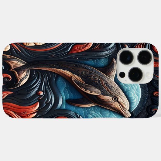 Coques Case-Mate iPhone Dauphin Artistique Conception (Verso (horizontal))