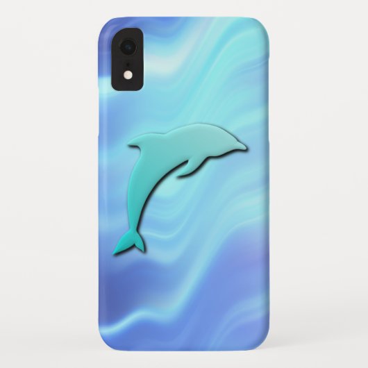 Coques Case-Mate iPhone Dauphin bleu électrique (Dos)
