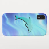 Coques Case-Mate iPhone Dauphin bleu électrique (Dos (Horizontal))