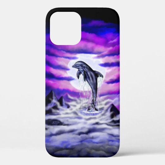 Coques Case-Mate iPhone Dauphin clair de lune (Verso)