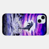 Coques Case-Mate iPhone Dauphin clair de lune (Verso (horizontal))
