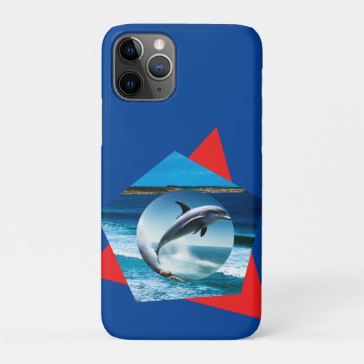 Coques Case-Mate iPhone Dauphin Dansant Sur Les Vagues, (Dos)