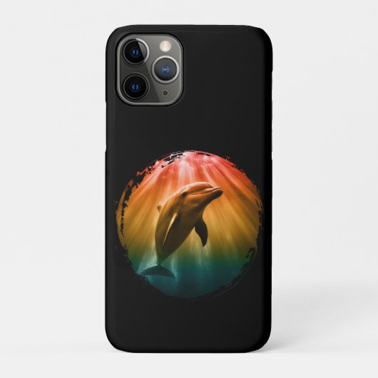 Coques Case-Mate iPhone dauphin été mer océan coucher de soleil (Dos)