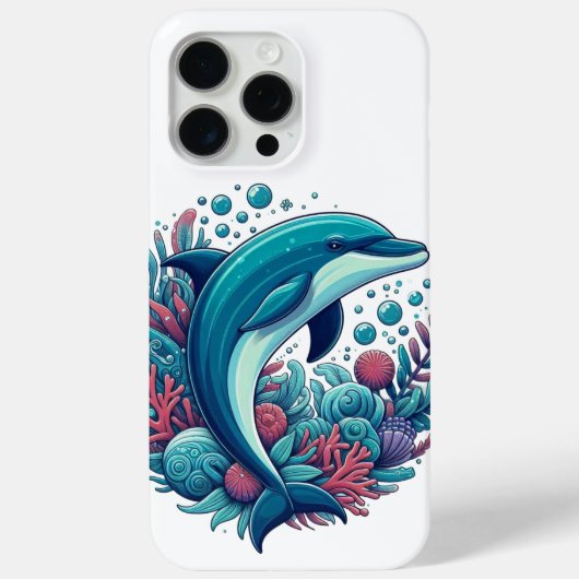 Coques Case-Mate iPhone Dauphin marin/côtier mignon (Verso)