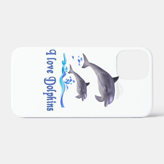 Coques Case-Mate iPhone Dauphins (Verso (horizontal))