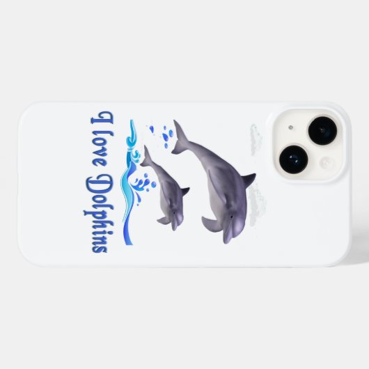 Coques Case-Mate iPhone Dauphins (Verso (horizontal))