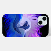 Coques Case-Mate iPhone Dauphins au clair de lune (Verso (horizontal))