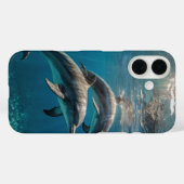 Coques Case-Mate iPhone Dauphins des eaux cristallines (Verso (horizontal))