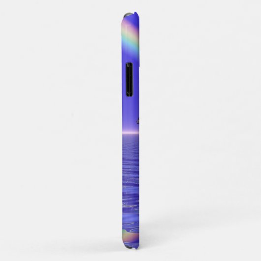 Coques Case-Mate iPhone Dauphins et arc-en-ciel (Dos/Droite)