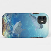 Coques Case-Mate iPhone dauphins heureux (Dos (Horizontal))