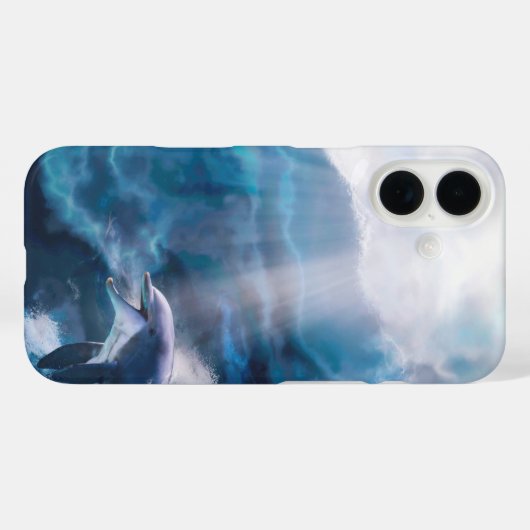 Coques Case-Mate iPhone Dauphins Jouant JUSTE POUR LE THRILL (Verso (horizontal))
