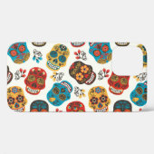 Coques Case-Mate iPhone Day of Dead, un motif sans soudure. (Verso (horizontal))