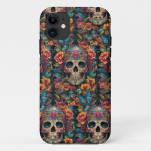 Case-Mate iPhone Case Dazzling Sugar Skull Art : Jour de la mort délice