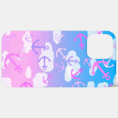 Coques Case-Mate iPhone De Belles Ancres Flottantes Dans Le Ciel, Roses Et (Retour (horizontal))