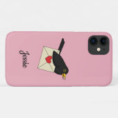 Coques Case-Mate iPhone De Blackbird avec amour | Ajouter votre texte (Dos (Horizontal))