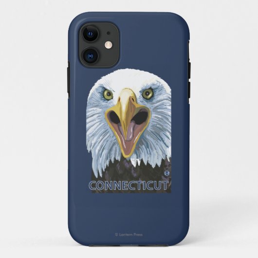 Coques Case-Mate iPhone De ConnecticutEagle fin (Dos)