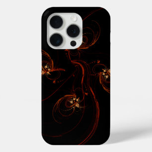 Coque iPhone 15 Pro De l'Art Abstrait Moderne Minimaliste Sombre