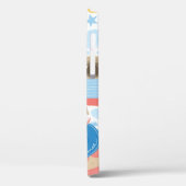 Coques Case-Mate iPhone De mignons carlins en vacances. motif avec carlin (Verso / Gauche)