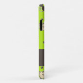 Coques Case-Mate iPhone De mignons chats en vert (Dos/Droite)