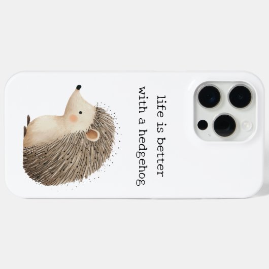 Coques Case-Mate iPhone De mignons hérissons (Verso (horizontal))