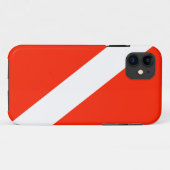 Coques Case-Mate iPhone De plongeur drapeau de piqué de scaphandre vers le (Dos (Horizontal))